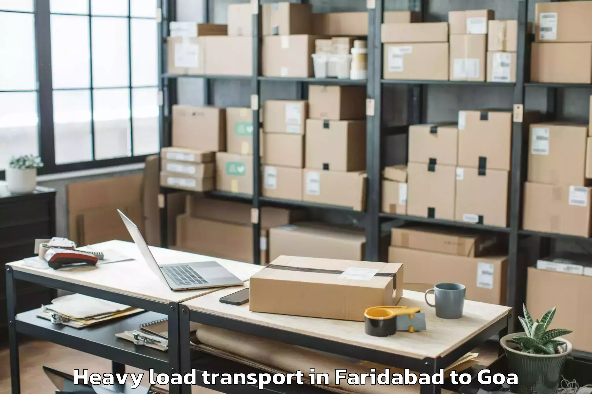 Book Faridabad to Colovale Heavy Load Transport